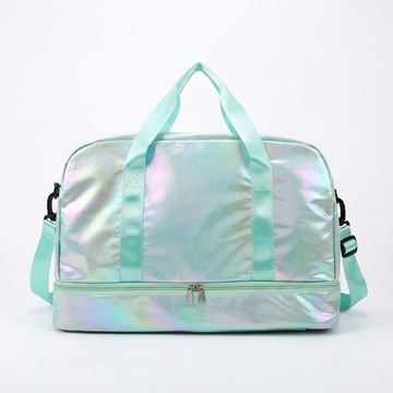 Zone Bag Pearl - Iridescent Duffel with Shoe Compartment — Pearl Green